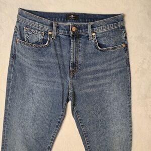 7 For All Mankind Women’s Size 30x26 Peggi Denim‎ Jeans Dark Wash EUC